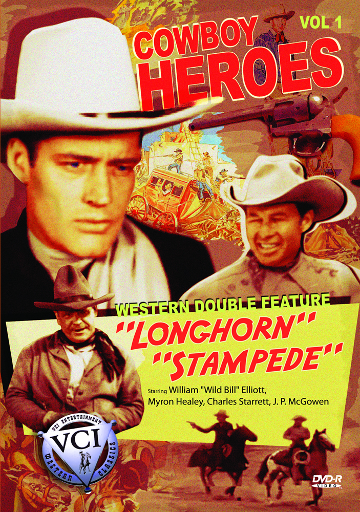 COWBOY HEROES WESTERN Double Feature VOL 1 (DVD-R)