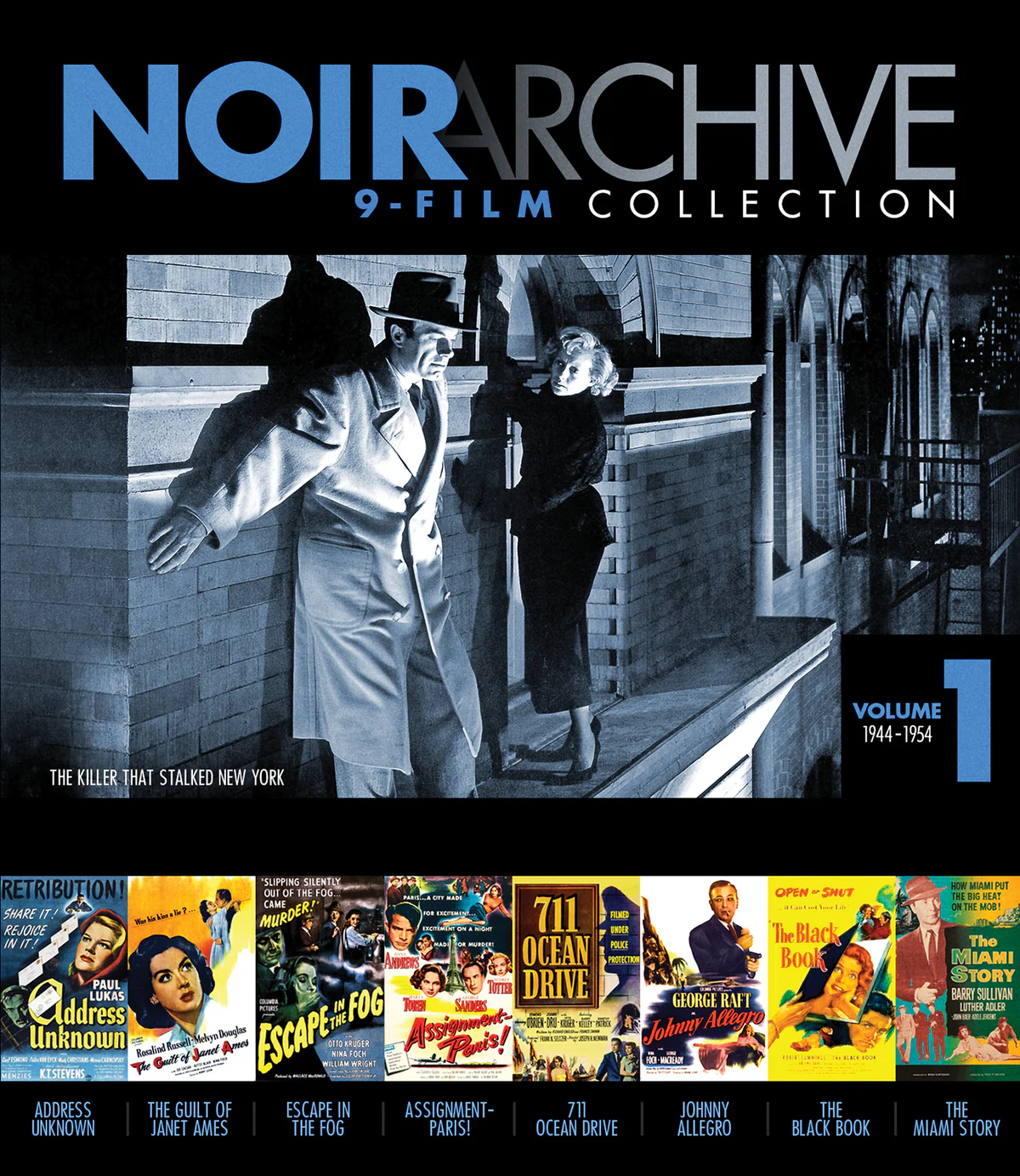 NOIR ARCHIVE Volume 1: 1944-1954 (9 Movie Collection)