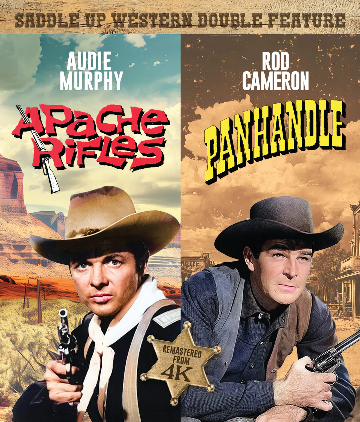 SADDLE UP WESTERNS: APACHE RIFLES + PANHANDLE [RESTORED DOUBLE FEATURE]