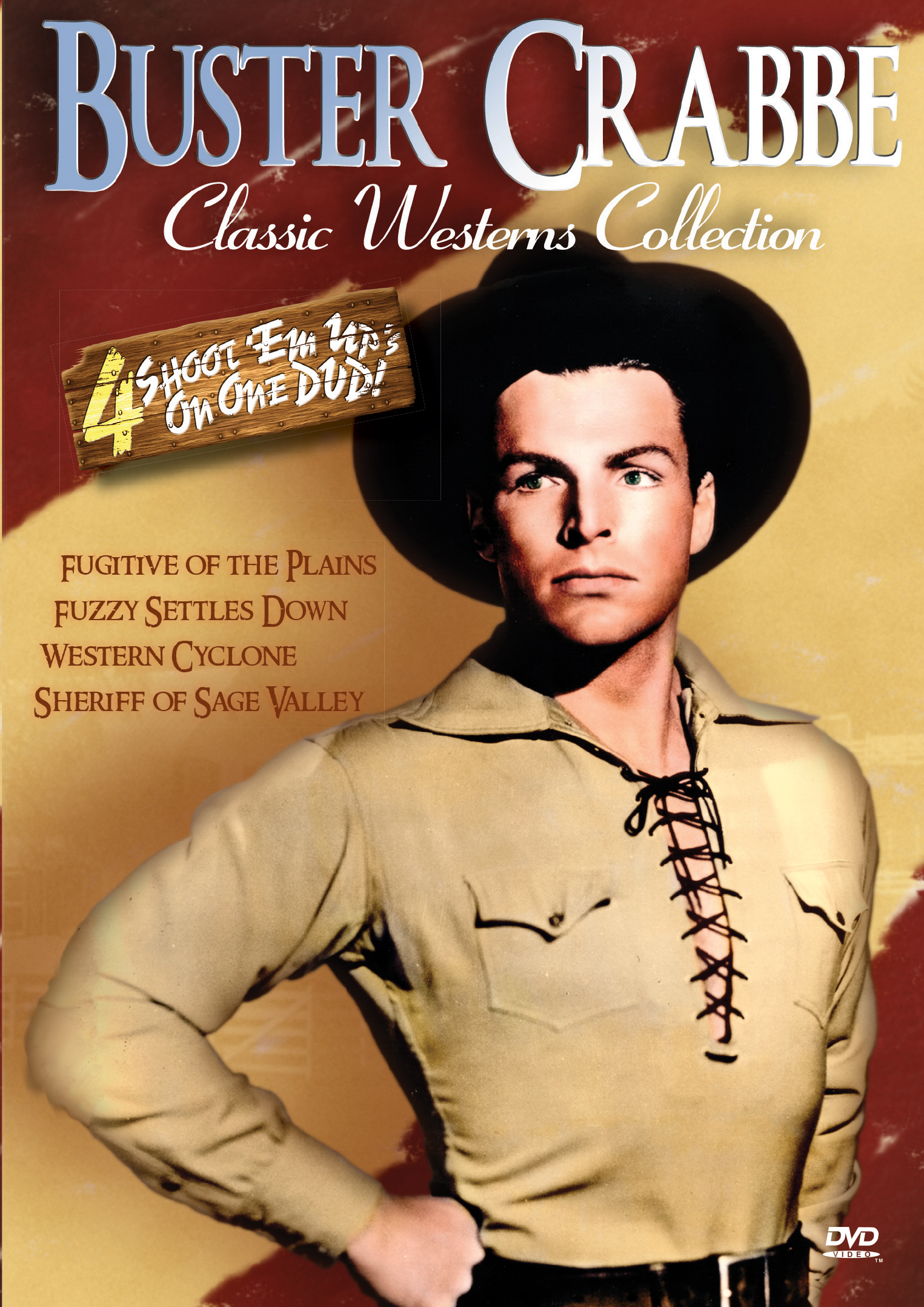 BUSTER CRABBE CLASSIC WESTERNS – FOUR FEATURE (DVD-R)