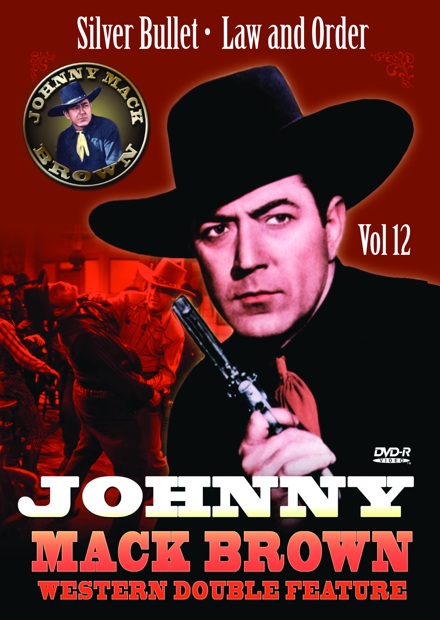 JOHNNY MACK BROWN WESTERN DOUBLE FEATURE VOL 12 (DVD-R)