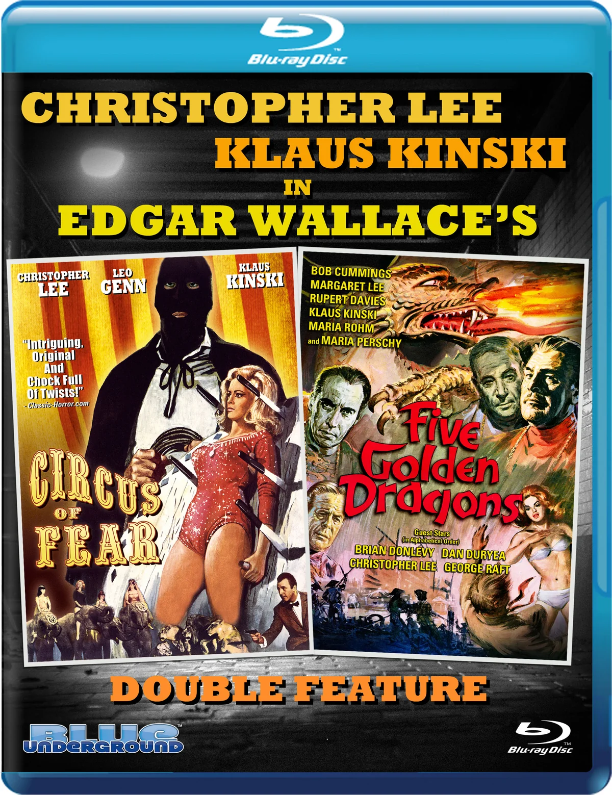 EDGAR WALLACE DOUBLE FEATURE: CIRCUS OF FEAR / FIVE GOLDEN DRAGONS