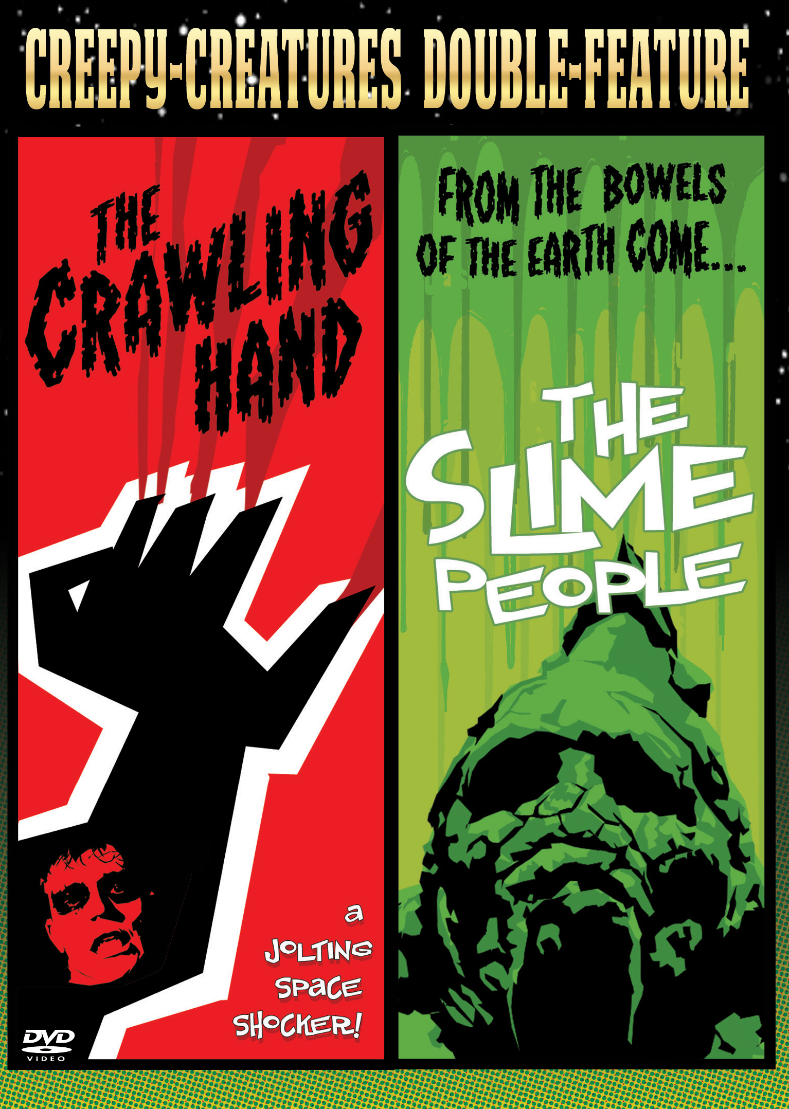 CREEPY-CREATURE DOUBLE-FEATURE (THE SLIME PEOPLE + THE CRAWLING HAND)